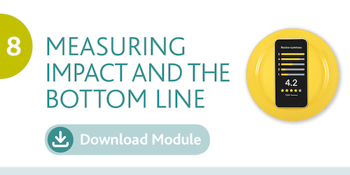Download button for measuring impact