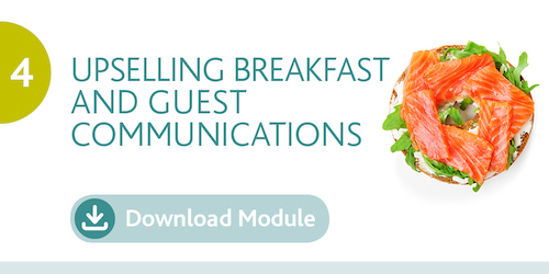 Download button for upselling and staff comms